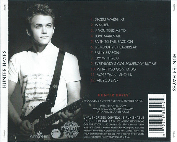 Hunter Hayes (2) : Hunter Hayes (CD, Album)