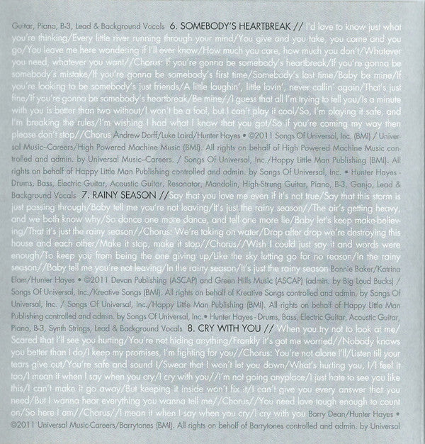 Hunter Hayes (2) : Hunter Hayes (CD, Album)