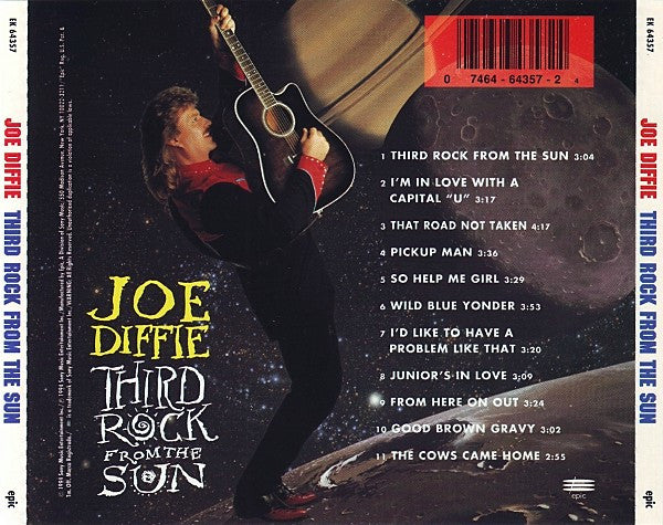 Joe Diffie : Third Rock From The Sun (CD, Album, RP)