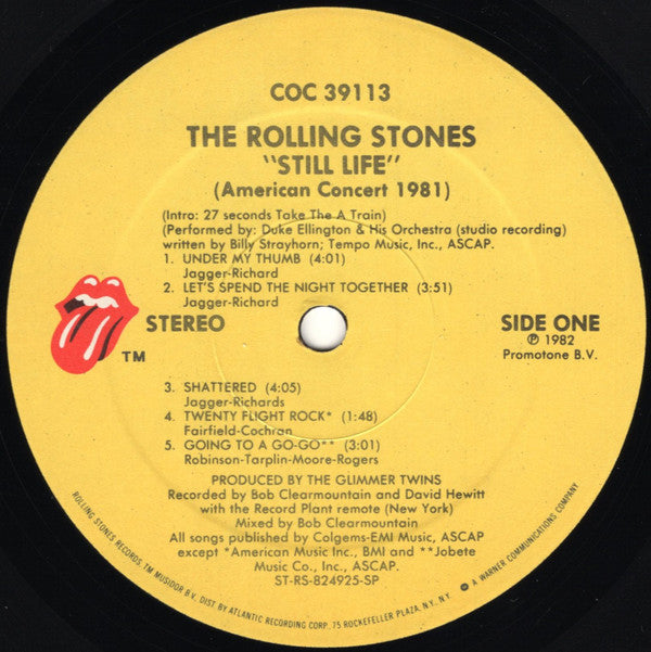 The Rolling Stones : Still Life (American Concert 1981) (LP, Album, SP-)