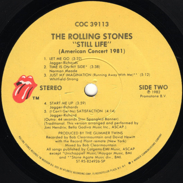 The Rolling Stones : Still Life (American Concert 1981) (LP, Album, SP-)