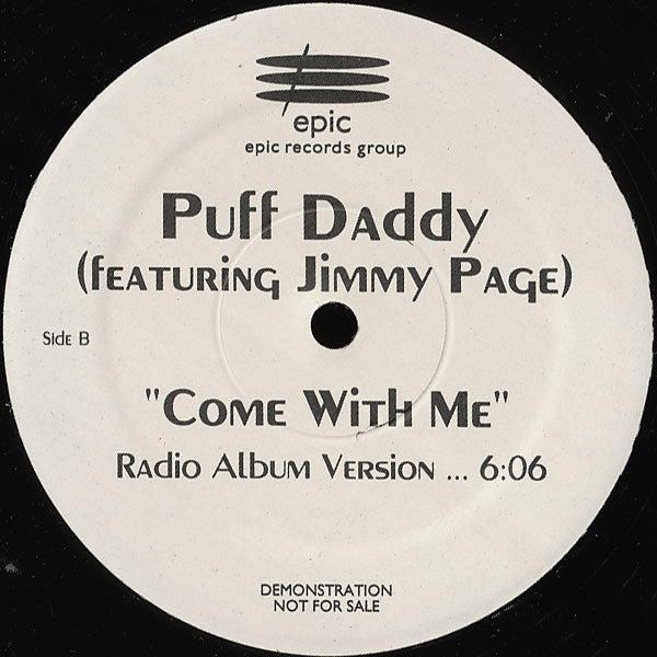Puff Daddy featuring Jimmy Page : Come With Me (12", Promo)