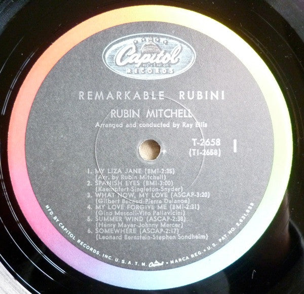 Rubin Mitchell : Presenting Rubin Mitchell (LP, Album, Mono)