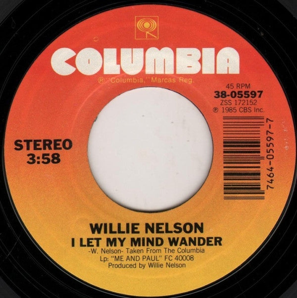 Willie Nelson : Me And Paul / I Let My Mind Wander (7", Single)