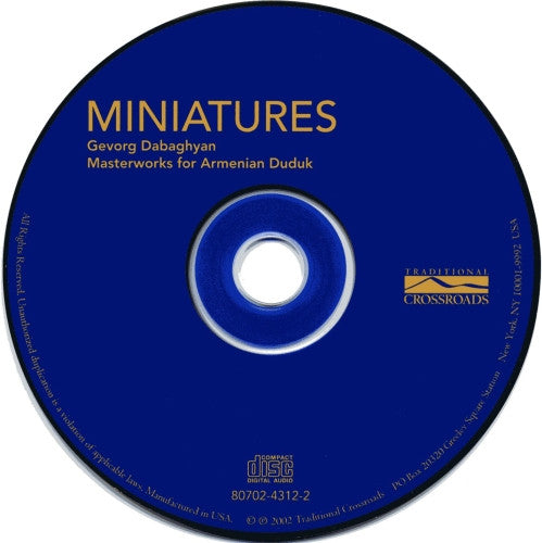 Gevorg Dabaghyan : Miniatures (CD, Album)