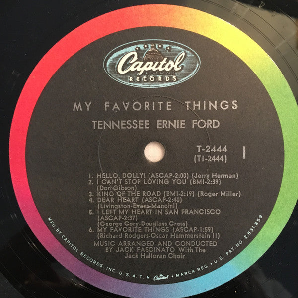 Tennessee Ernie Ford : My Favorite Things (LP, Mono)