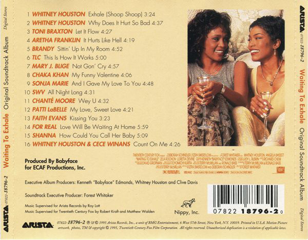 Various : Waiting To Exhale (Original Soundtrack Album) (CD, Album)