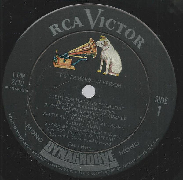 Peter Nero : In Person (LP, Mono, Ind)