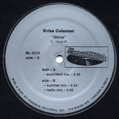 Kriss Coleman : Shine (12")