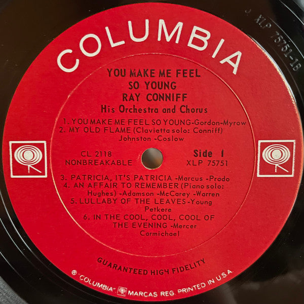 Ray Conniff And His Orchestra & Chorus : You Make Me Feel So Young (LP, Album, Mono)