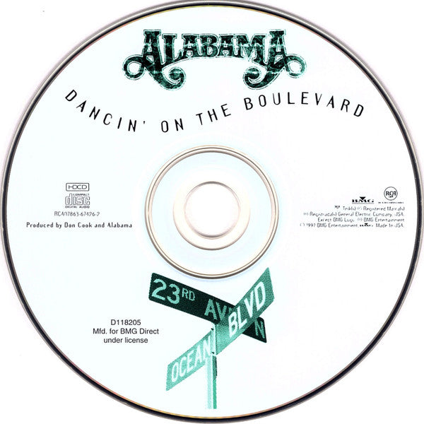 Alabama : Dancin' On The Boulevard (HDCD, Album, Club)