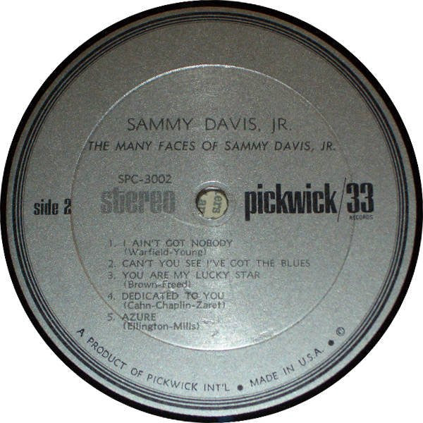 Sammy Davis Jr. : The Many Faces Of Sammy Davis, Jr. (LP, Comp)