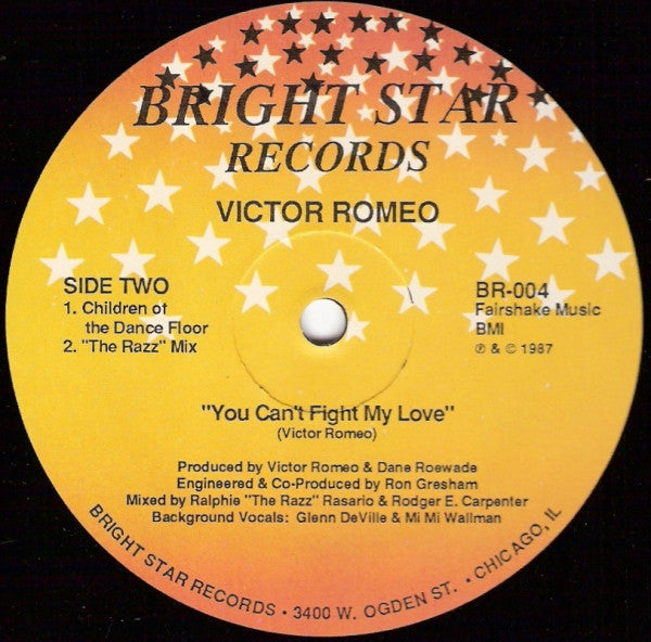 Victor Romeo : You Can't Fight My Love (12")