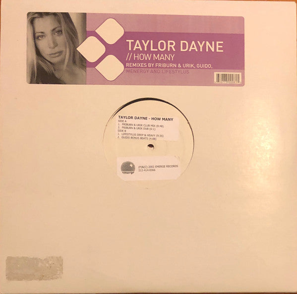 Taylor Dayne : How Many (2x12", W/Lbl)