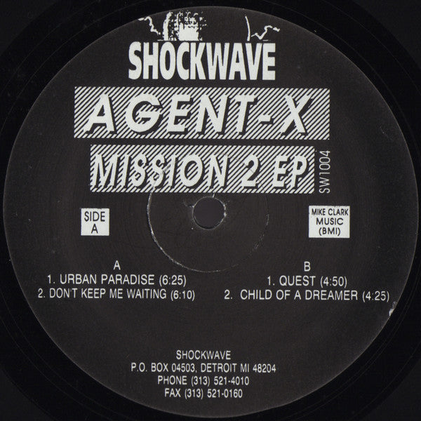 Agent-X : Mission 2 EP (12", EP)