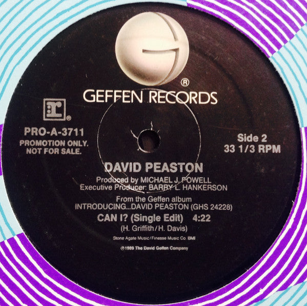 David Peaston : Can I? (12", Promo)