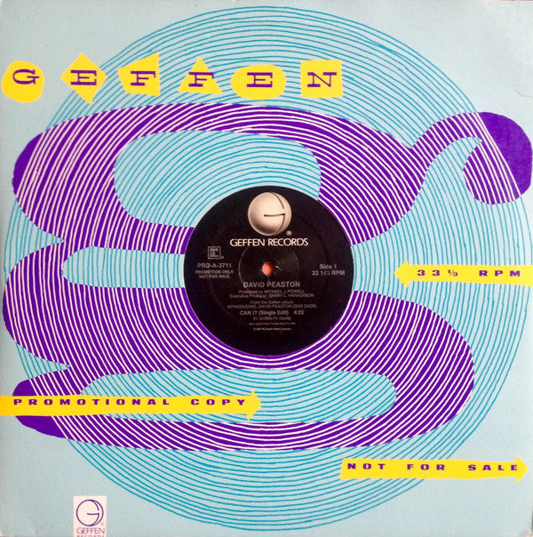 David Peaston : Can I? (12", Promo)