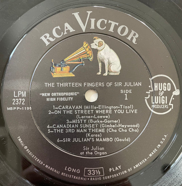 Sir Julian : The Thirteen Fingers Of Sir Julian (LP, Album, Mono)