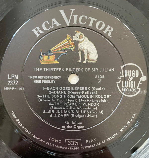 Sir Julian : The Thirteen Fingers Of Sir Julian (LP, Album, Mono)