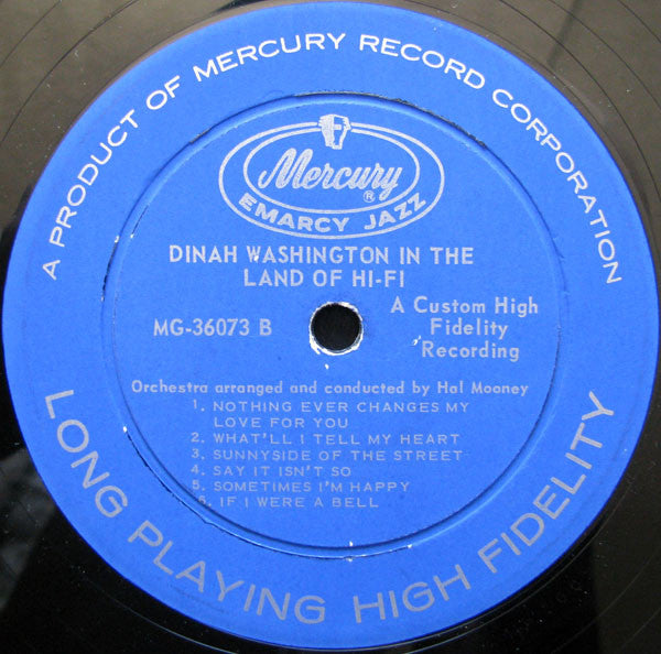 Dinah Washington : In The Land Of Hi-Fi (LP, Album, Mono, RE)