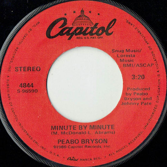 Peabo Bryson : Minute By Minute (7")