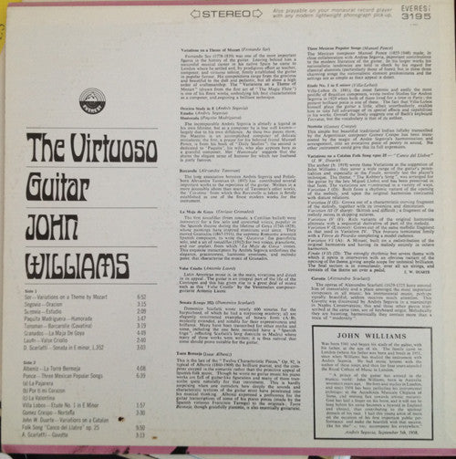 John Williams (7) : The Virtuoso Guitar (LP, Album)