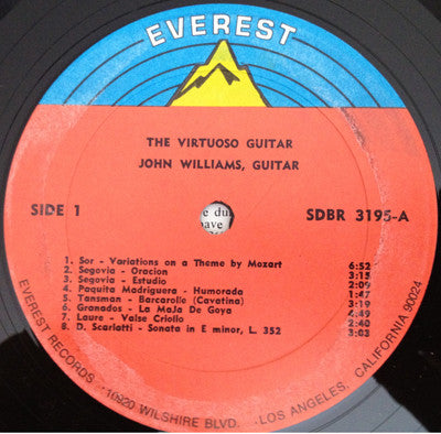 John Williams (7) : The Virtuoso Guitar (LP, Album)