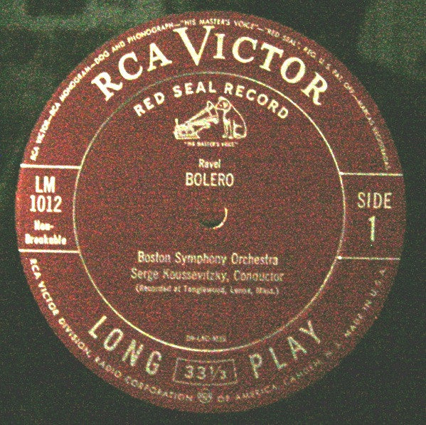 Maurice Ravel - Boston Symphony Orchestra, Serge Koussevitzky : Bolero / Mother Goose Suite (LP)