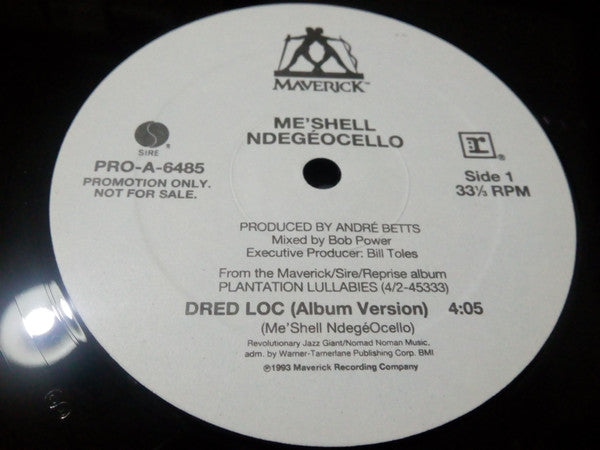 Me'Shell NdegéOcello : Dred Loc (12", Promo)