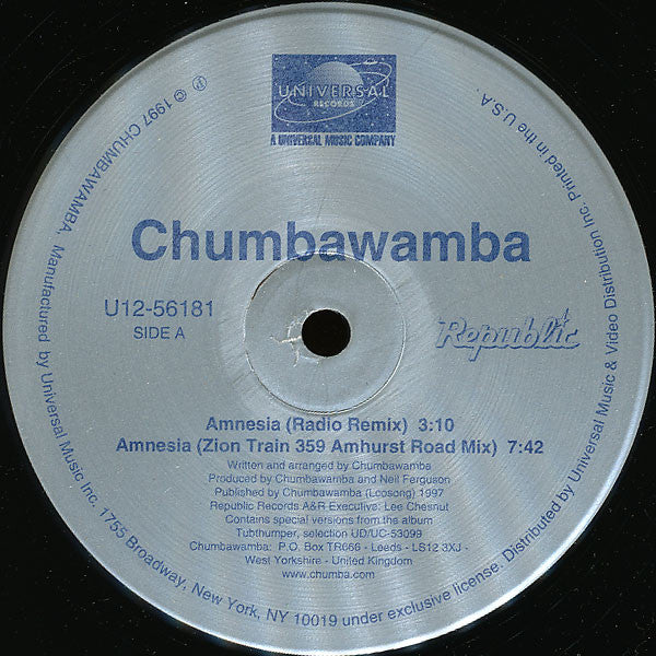 Chumbawamba : Amnesia (12")