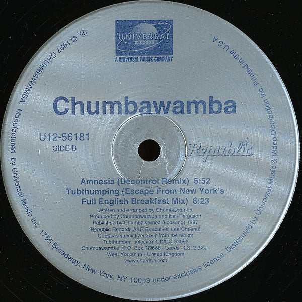 Chumbawamba : Amnesia (12")