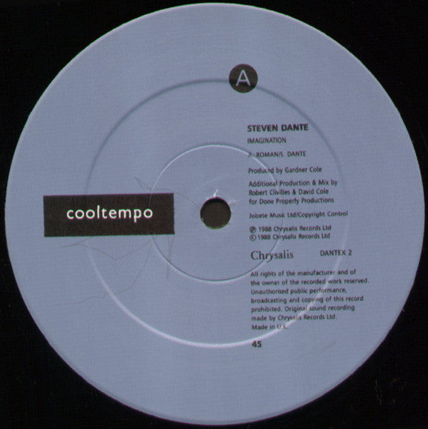 Steven Dante : Imagination (12")