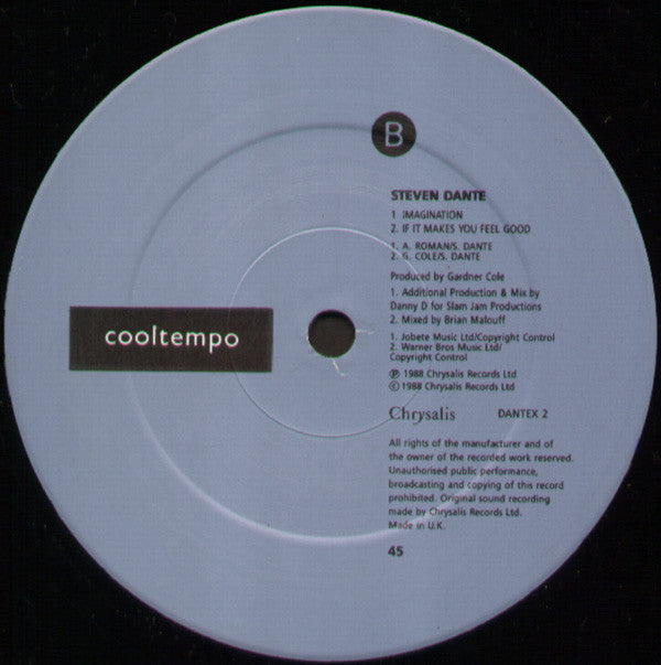 Steven Dante : Imagination (12")