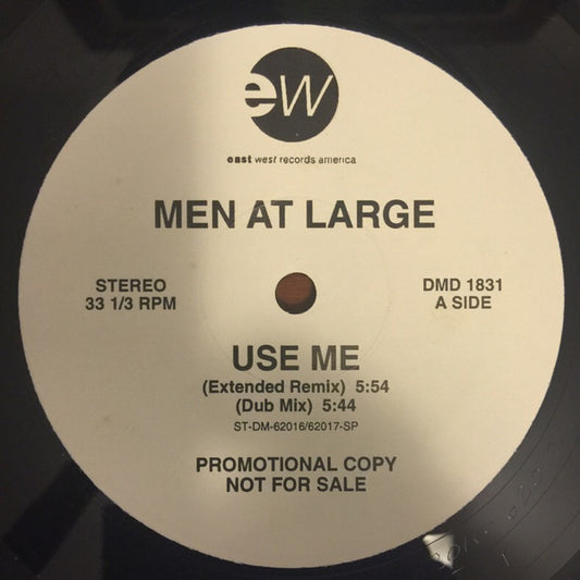 Men At Large : Use Me (12", Promo)