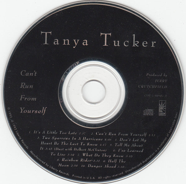 Tanya Tucker : Can't Run From Yourself (CD, Album)