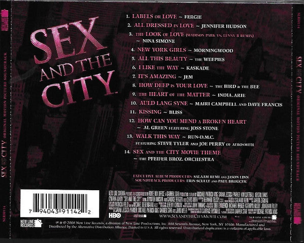 Various : Sex And The City (Original Motion Picture Soundtrack) (CD, Comp)