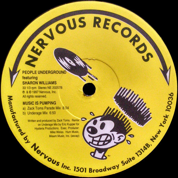 People Underground featuring Sharon Williams : Music Is Pumping (12")