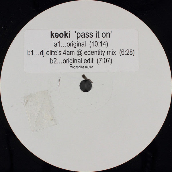 Keoki : Pass It On (12", Promo, W/Lbl, Sti)