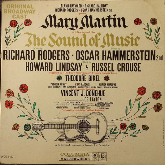Leland Hayward, Richard Halliday, Richard Rodgers, Oscar Hammerstein II, Mary Martin : The Sound Of Music (Original Broadway Cast) (LP, Album, Mono, Gat)