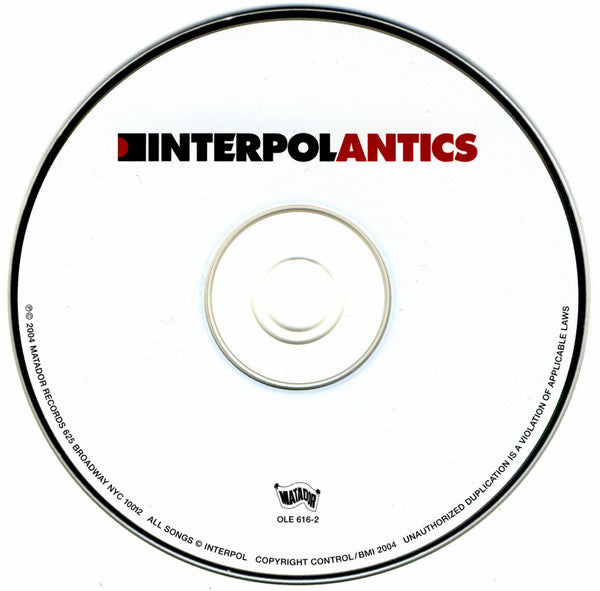 Interpol : Antics (CD, Album, Enh, O-c)