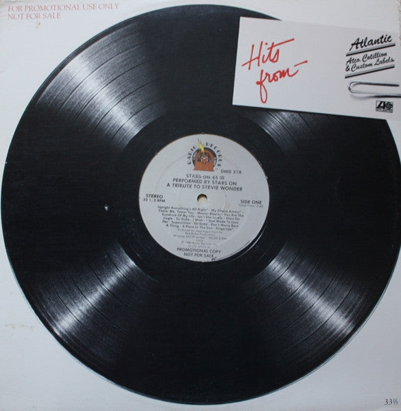 Stars On 45 : Stars On 45 III: A Tribute To Stevie Wonder (12", Promo)