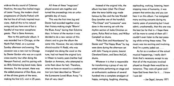 Gene Ammons & Dexter Gordon : The Chase! (CD, Album, RE, RM)