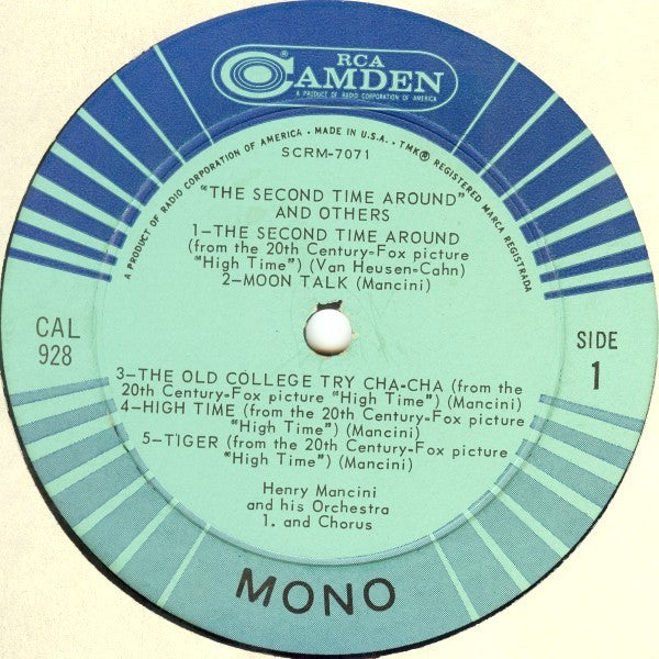 Henry Mancini : The Second Time Around And Others (LP, Mono)