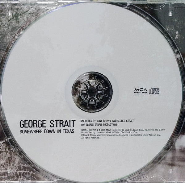 George Strait : Somewhere Down In Texas (CD, Album)