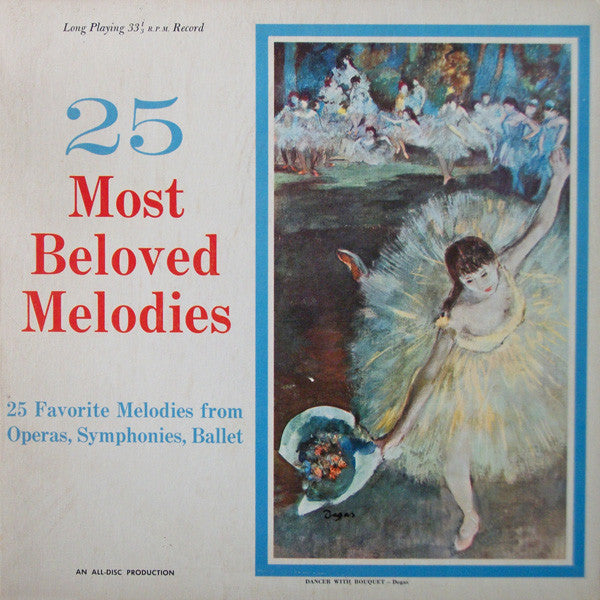 Various : 25 Most Beloved Melodies (LP, Album)