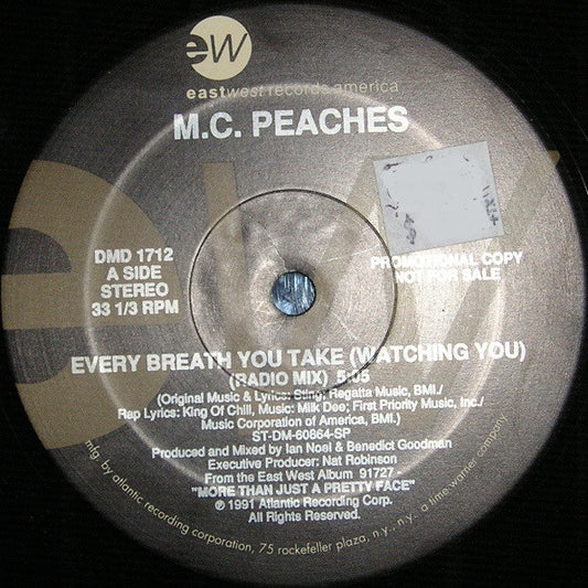MC Peaches : Every Breath You Take (Watching You) (12", Promo)