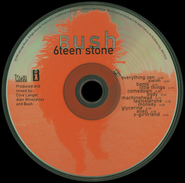 Bush : Sixteen Stone (CD, Album)