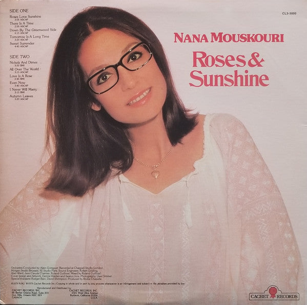 Nana Mouskouri : Roses & Sunshine (LP, Album)