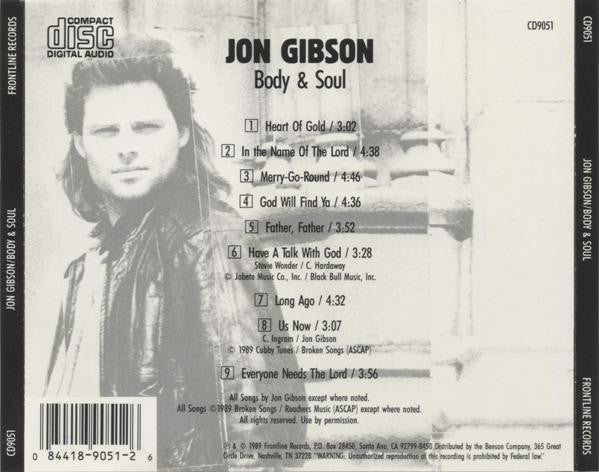 Jon Gibson : Body & Soul (CD, Album)