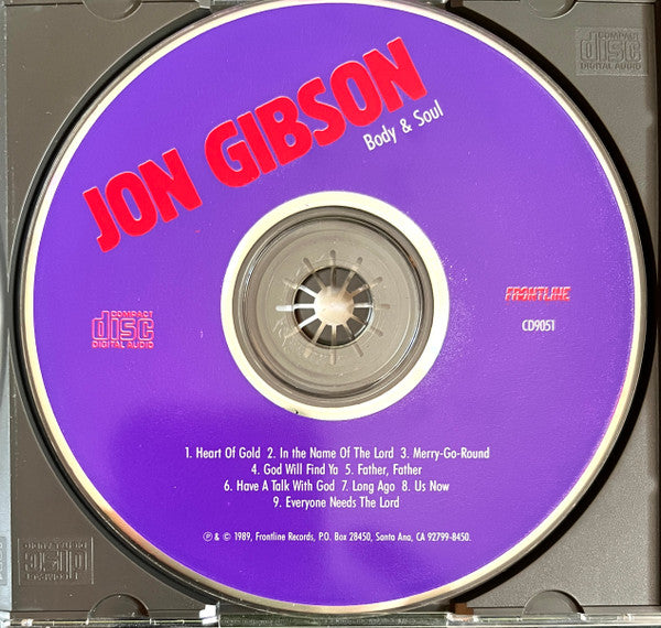 Jon Gibson : Body & Soul (CD, Album)